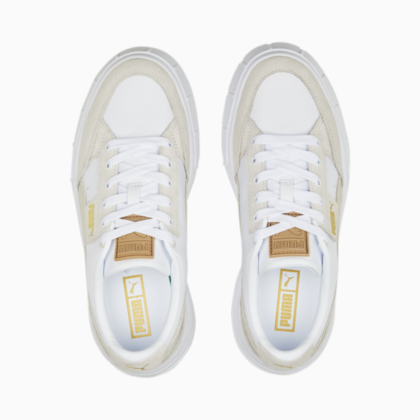 Mayze Stack Cord Sneakers Women, PUMA White-Pristine, large-MEX