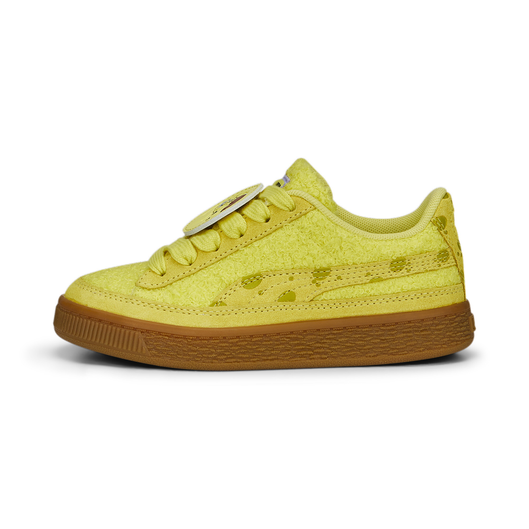 حذاء رياضي للأطفال PUMA X SPONGEBOB Suede أصفر