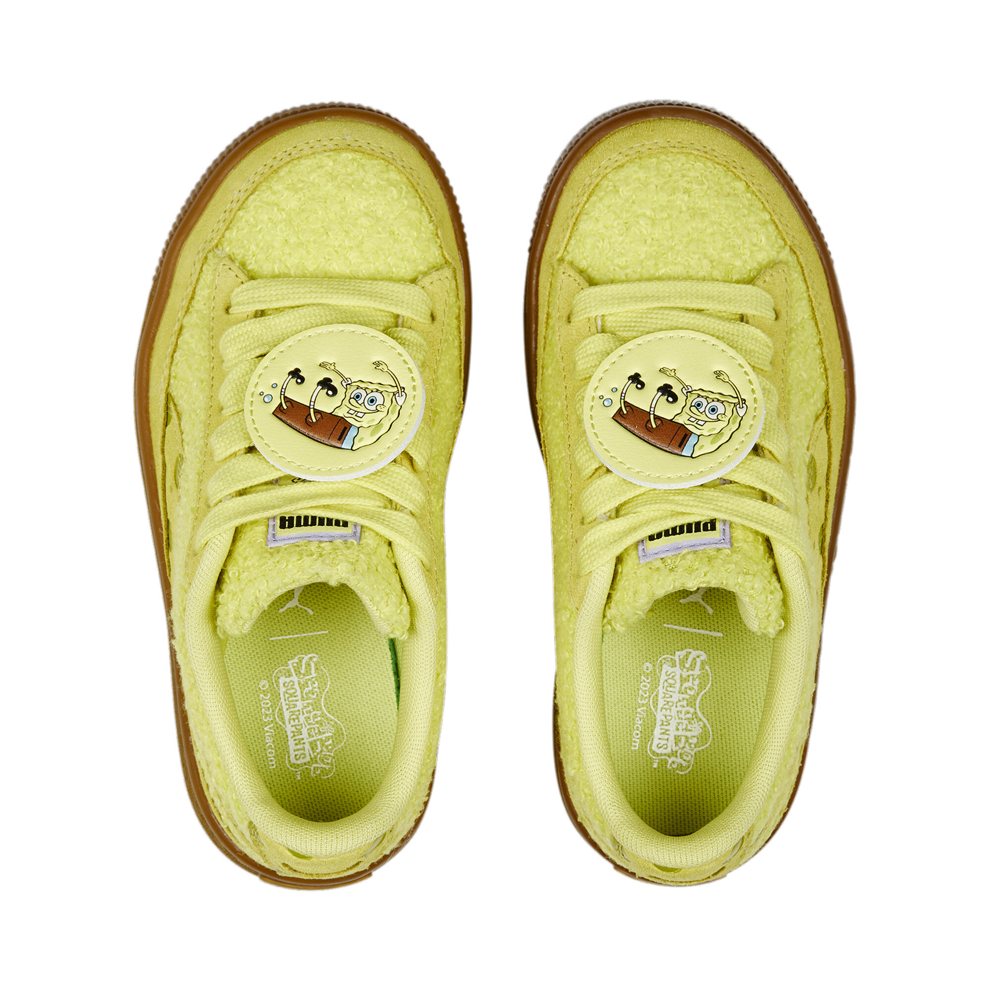 حذاء رياضي للأطفال PUMA X SPONGEBOB Suede أصفر