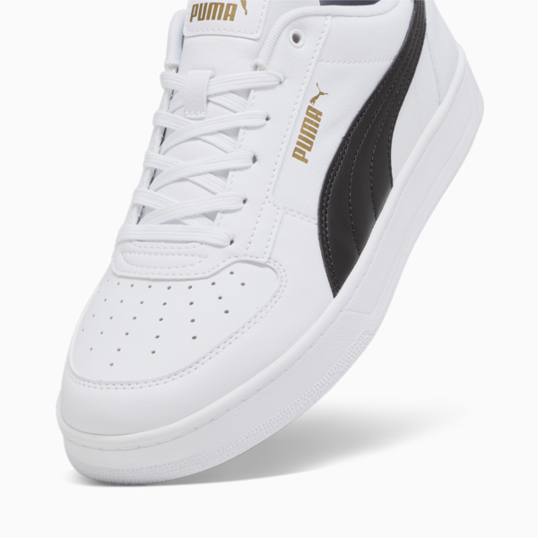 Caven 2.0 Sneakers, PUMA White-PUMA Black-Gold, large-ZAF