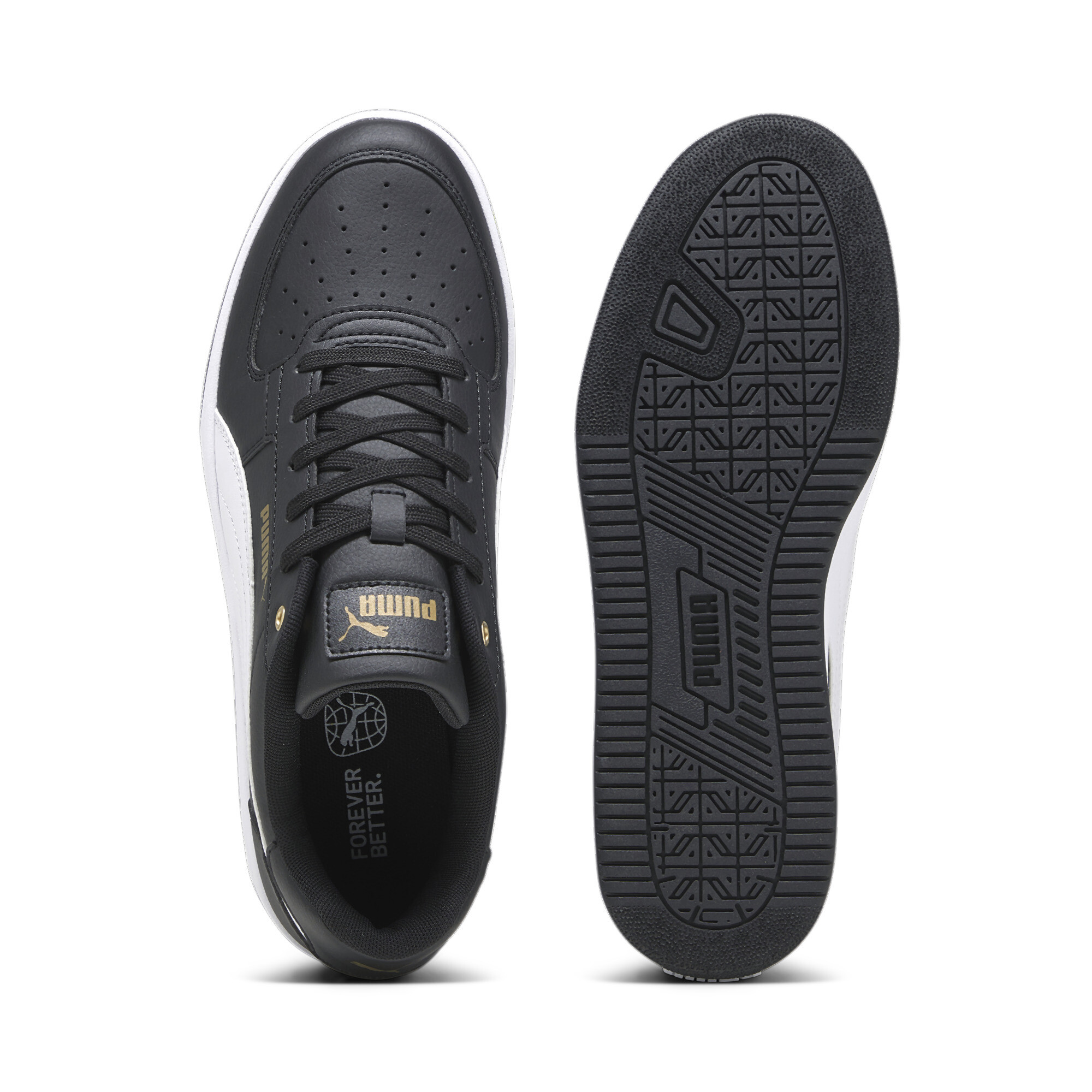 Men's PUMA Caven 2.0 Sneakers In Black/Gold, Size EU 48