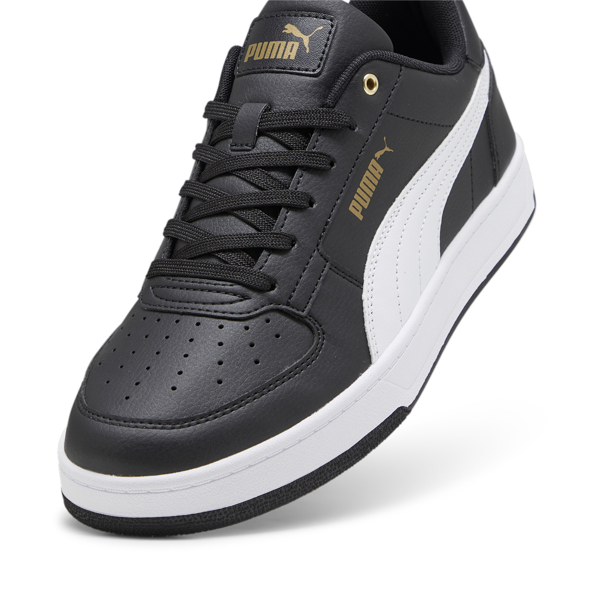 Men's PUMA Caven 2.0 Sneakers In Black/Gold, Size EU 48