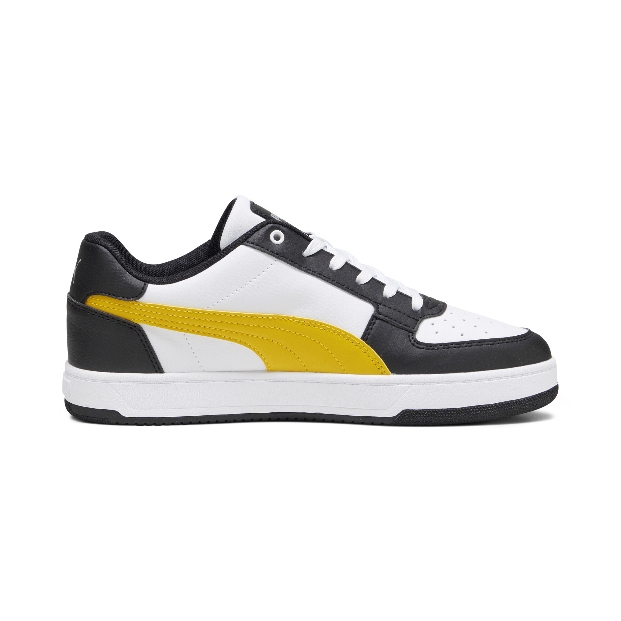 PUMA Caven 2.0 uniseks sneakers, Zwart/Geel/Wit, Maat 40,5 thumbnail 3