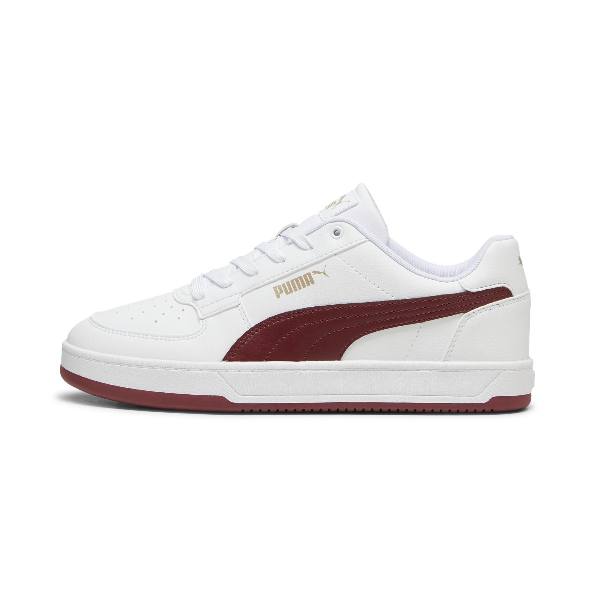 Puma Caven 2.0 Sneakers Schuhe | Mit Plain | White/Intense Red/Gold | Größe: 35.5