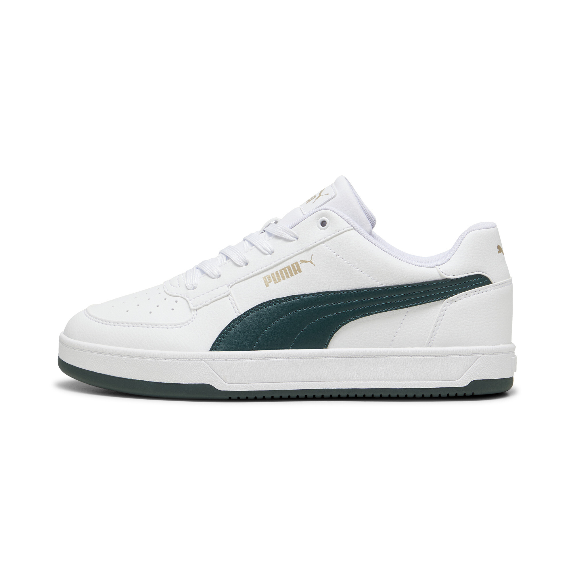 Puma Caven 2.0 Sneakers Schuhe | Mit Plain | White/Dark Myrtle/Gold | Größe: 44