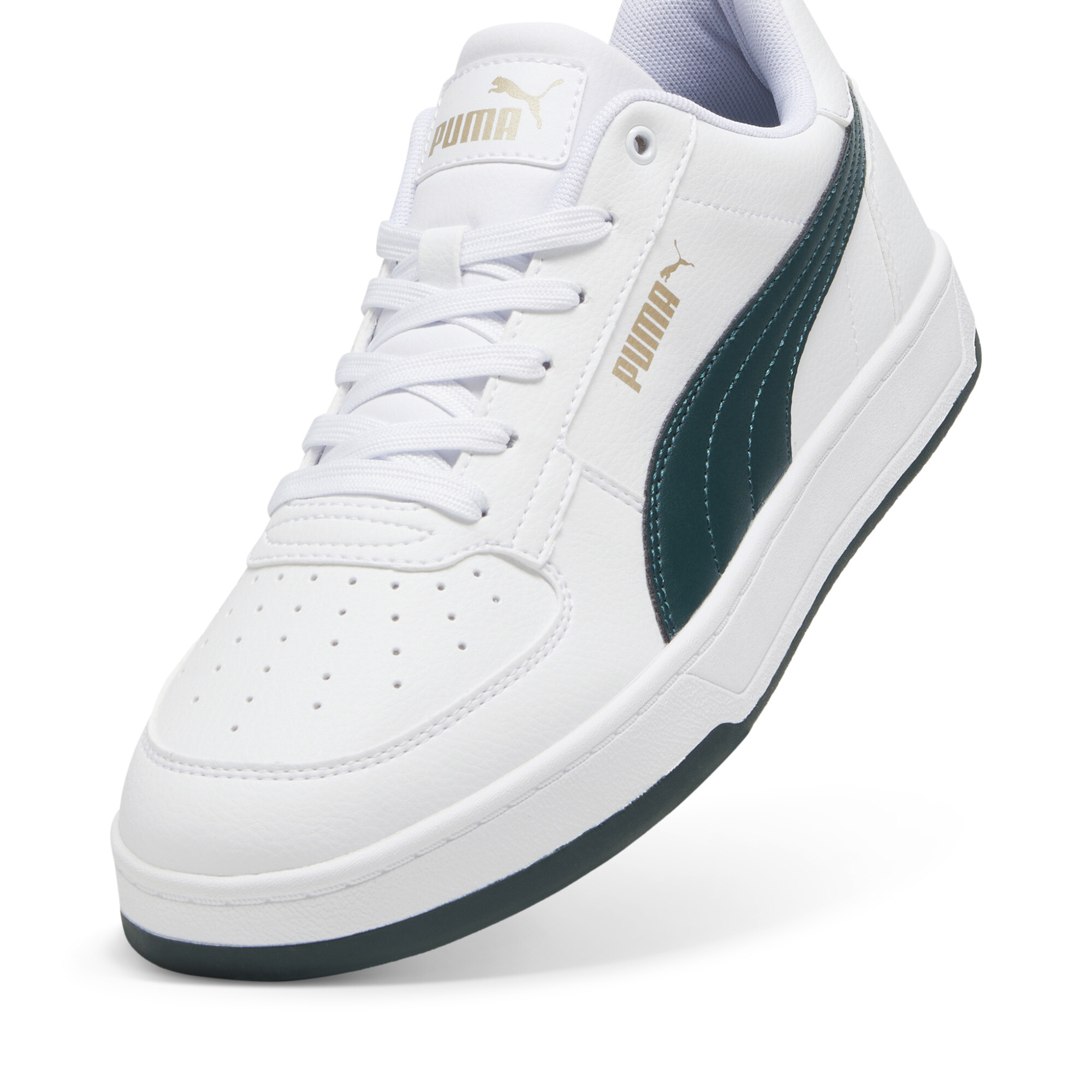 PUMA Puma Caven 2.0 Unisex Sneakers - PUMA White-Dark Myrtle-PUMA Gold - Maat 40