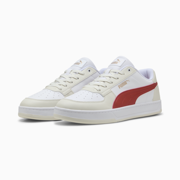 Caven 2.0 Sneakers, PUMA White-Red Fire-Vapor Gray, large-ZAF