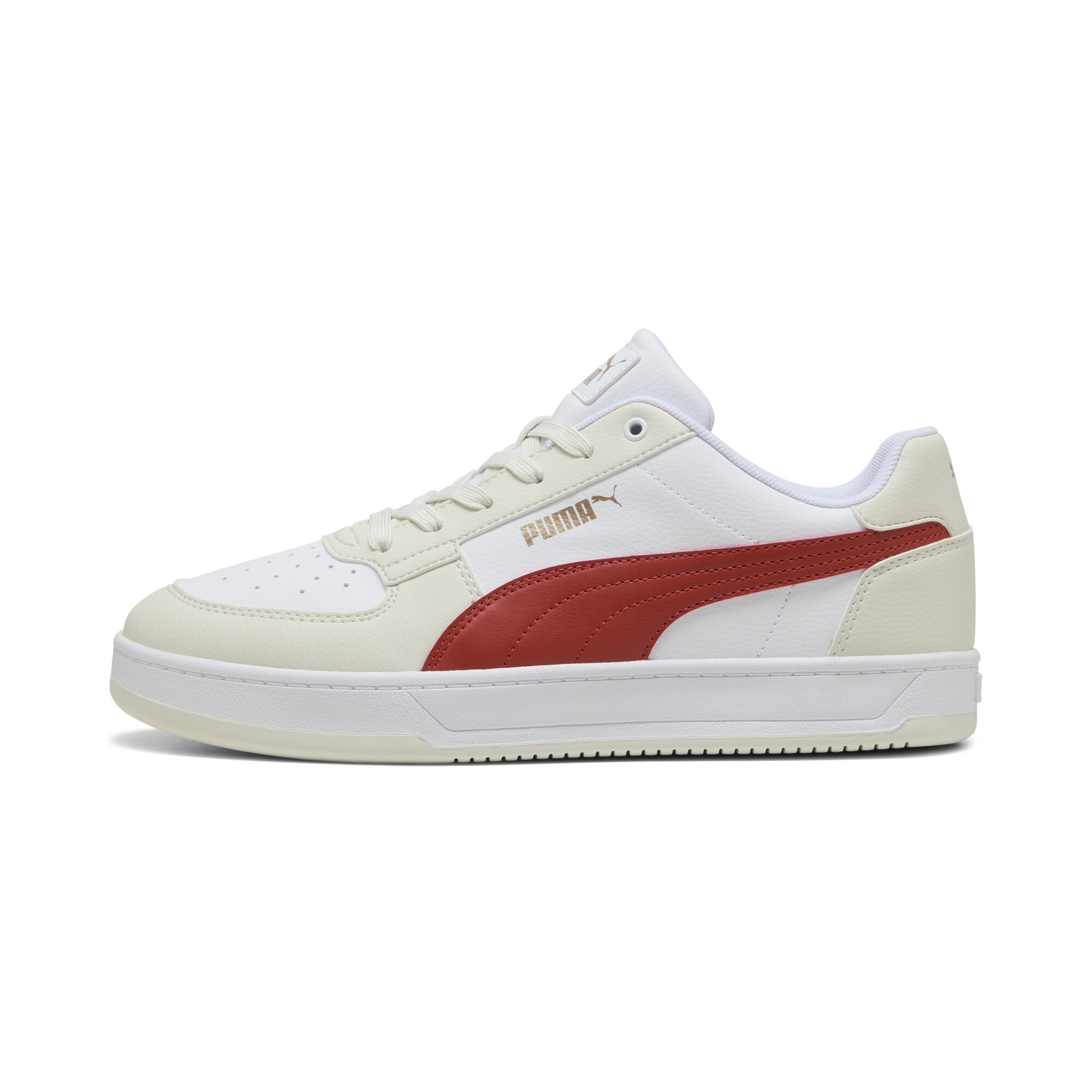 Puma Caven 2.0 Sneakers Schuhe | Mit Colorful | White/Red Fire/Vapor Gray | Größe: 40.5