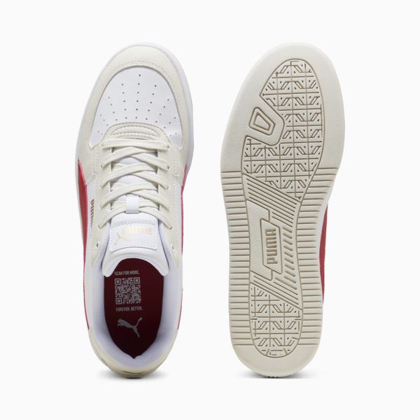 Caven 2.0 Sneakers, PUMA White-Red Fire-Vapor Gray, large-ZAF