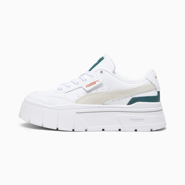 Zapatillas para mujer Mayze Stack, PUMA White-Malachite, large-ARG