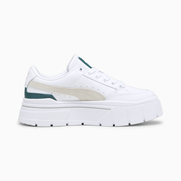 Zapatillas para mujer Mayze Stack, PUMA White-Malachite, large-ARG