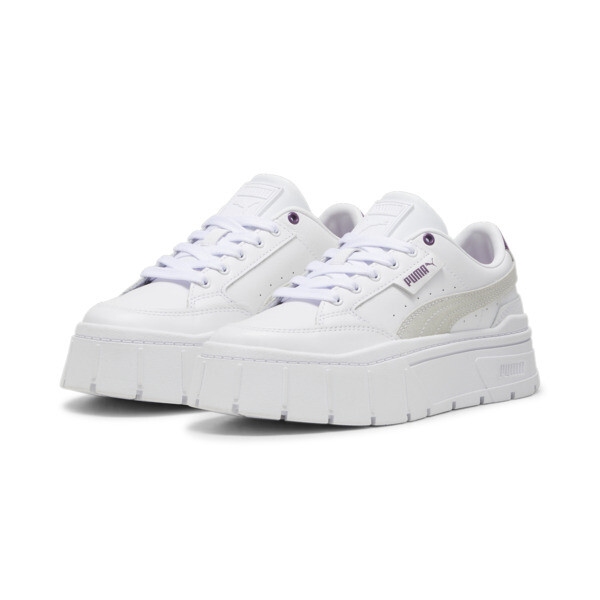 Zapatillas para mujer Mayze Stack, PUMA White-Crushed Berry, large-ARG