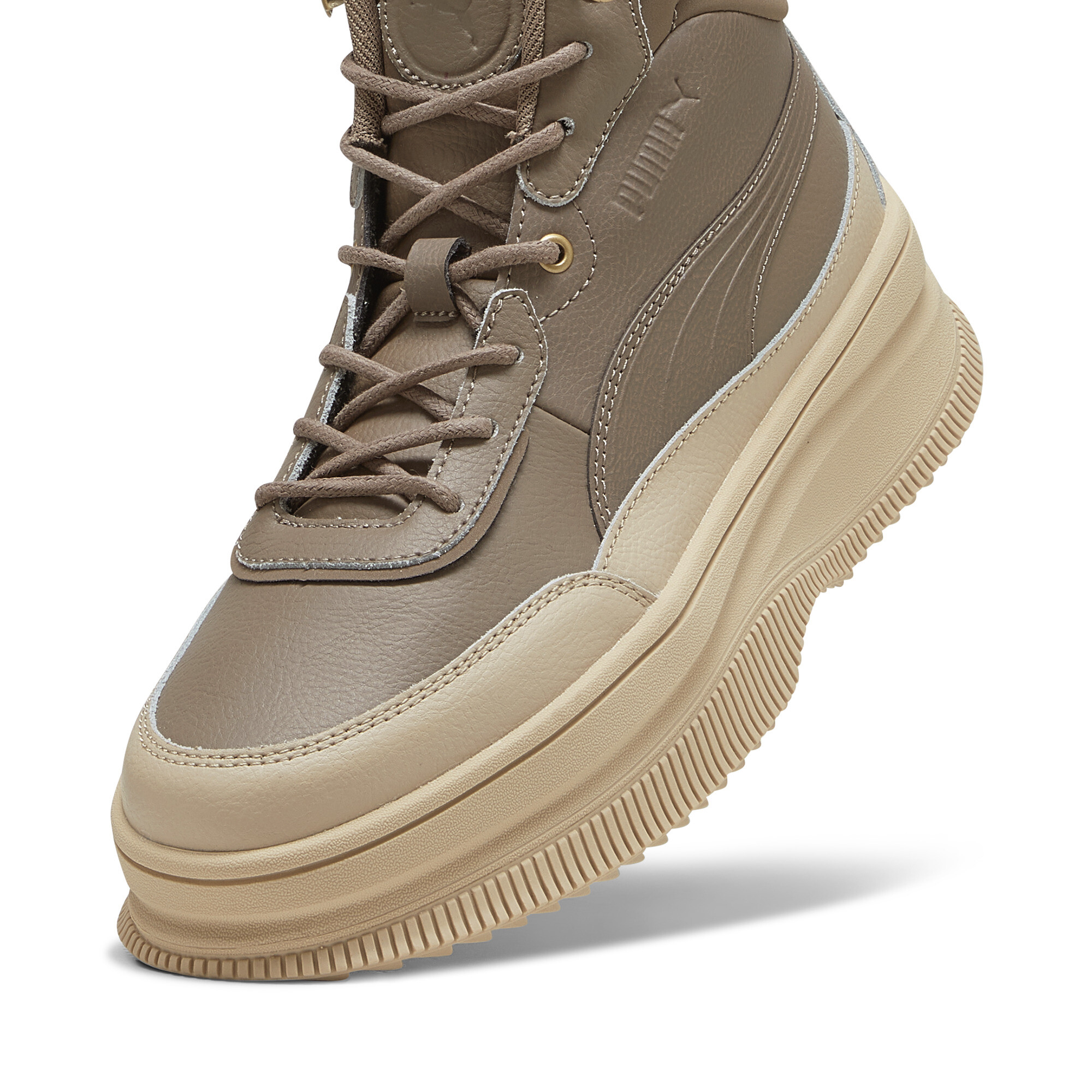 Bruine Enkellaarsjes voor Dames Puma , Brown , Dames