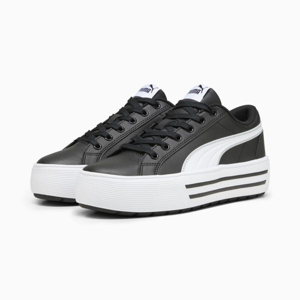 Kaia 2.0 Women's Sneakers, PUMA Black-PUMA White-Ash Gray, large-ZAF