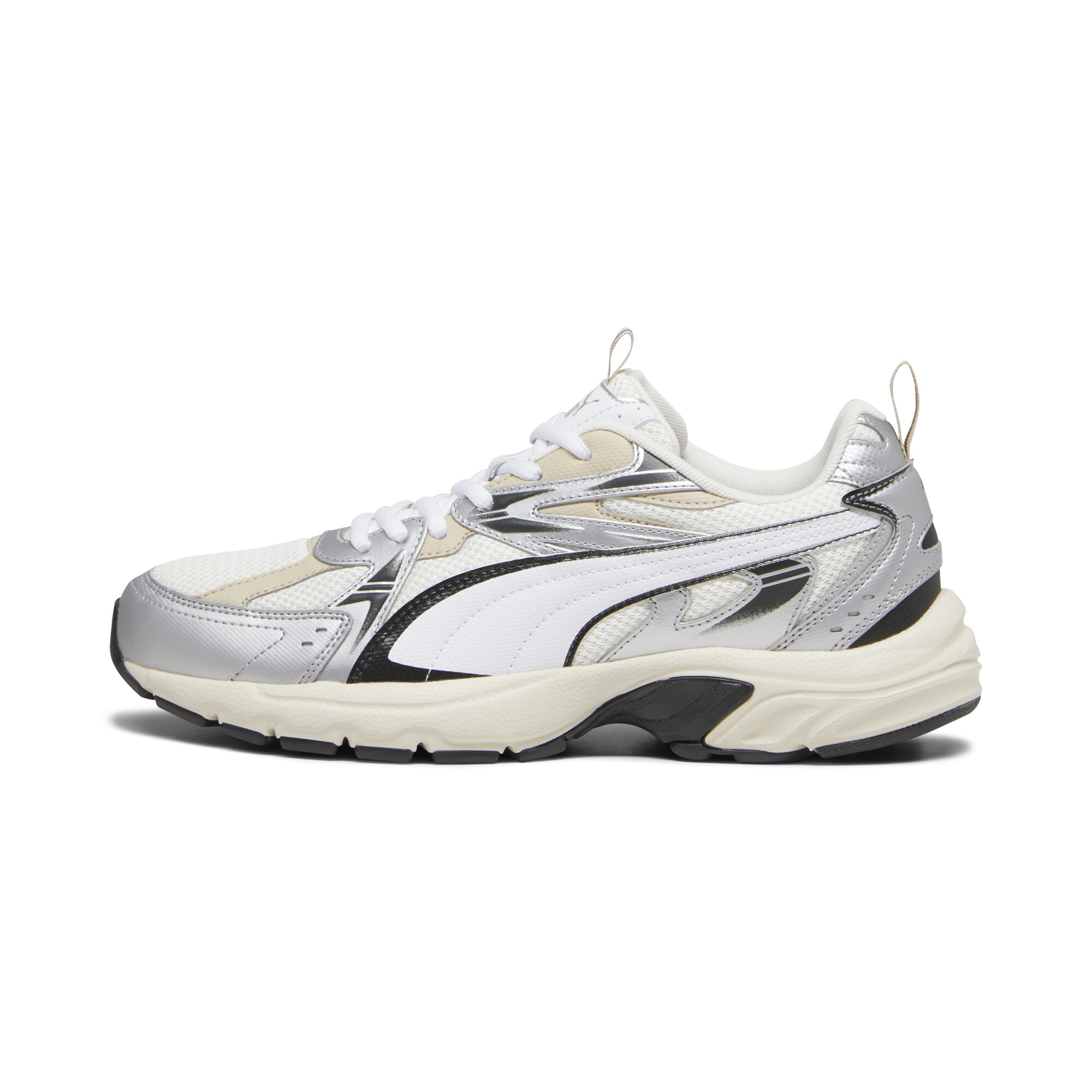 Puma Milenio Tech Sneakers Schuhe | Warm White/Silver | Größe: 42.5