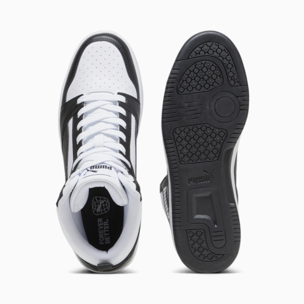 Rebound Sneakers, PUMA White-PUMA Black-Shadow Gray-PUMA White, large-MEX