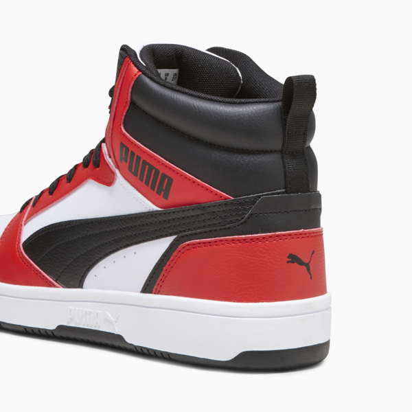 Rebound Sneakers, PUMA White-PUMA Black-For All Time Red, large-MEX