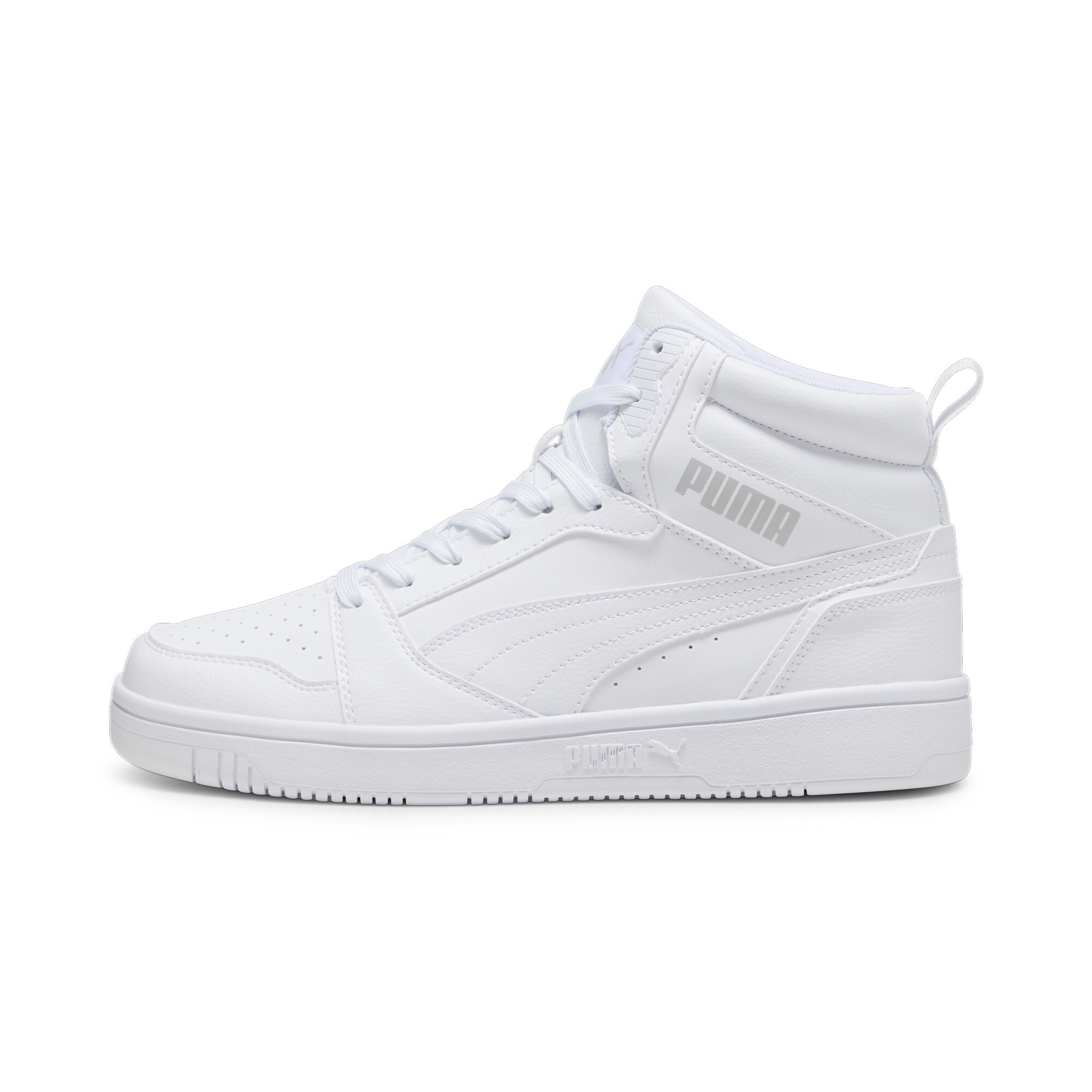 PUMA Rebound V6 Men's Mid Top Sneakers in White - 392326_15