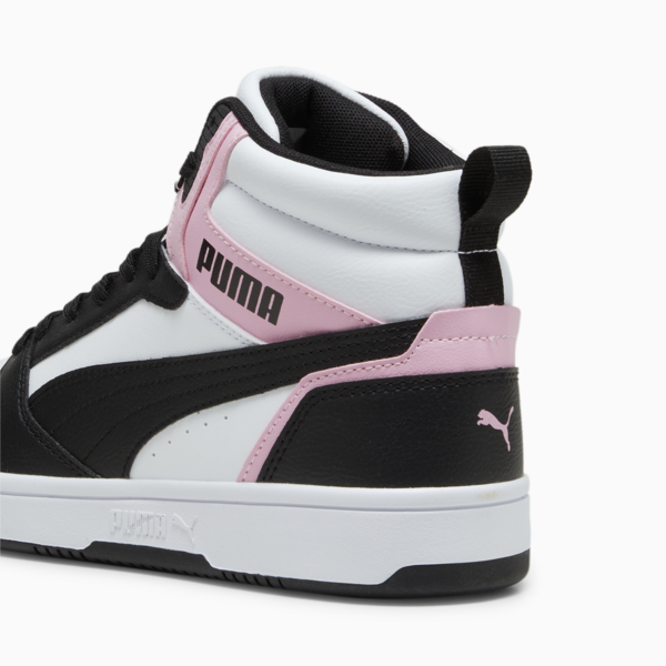 Rebound Sneakers, PUMA White-PUMA Black-Pink Lilac, large-ZAF