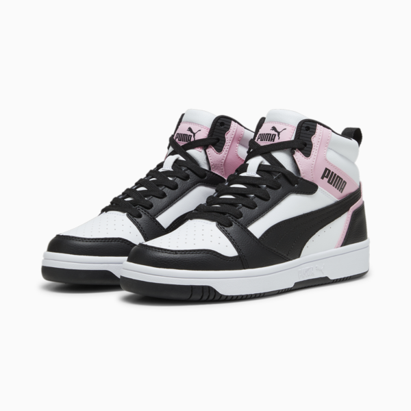 Rebound Sneakers, PUMA White-PUMA Black-Pink Lilac, large-ZAF