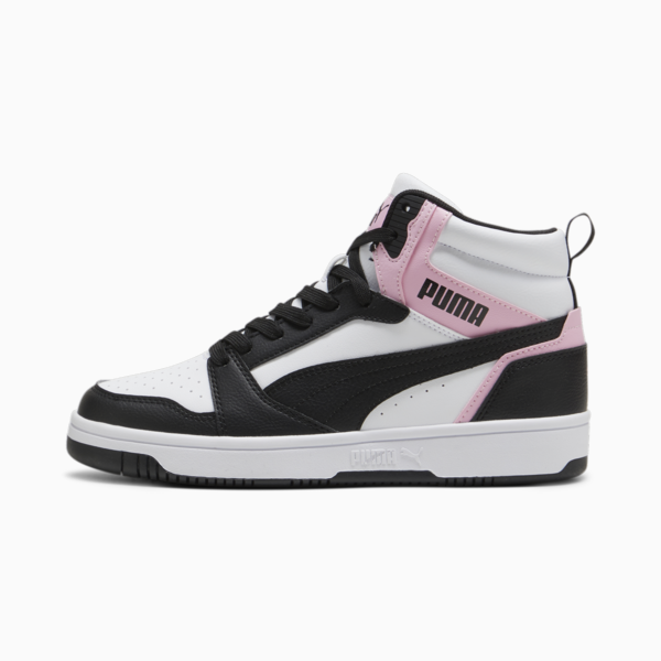 Rebound Sneakers, PUMA White-PUMA Black-Pink Lilac, large-ZAF