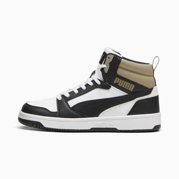 Rebound Sneakers, PUMA White-PUMA Black-Oak Branch, large-ZAF
