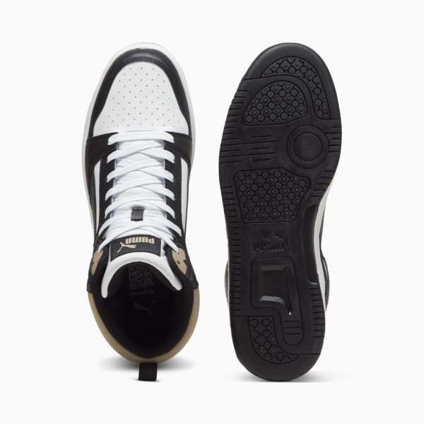 Rebound Sneakers, PUMA White-PUMA Black-Oak Branch, large-ZAF