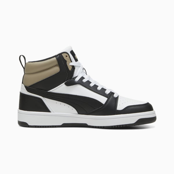 Rebound Sneakers, PUMA White-PUMA Black-Oak Branch, large-ZAF