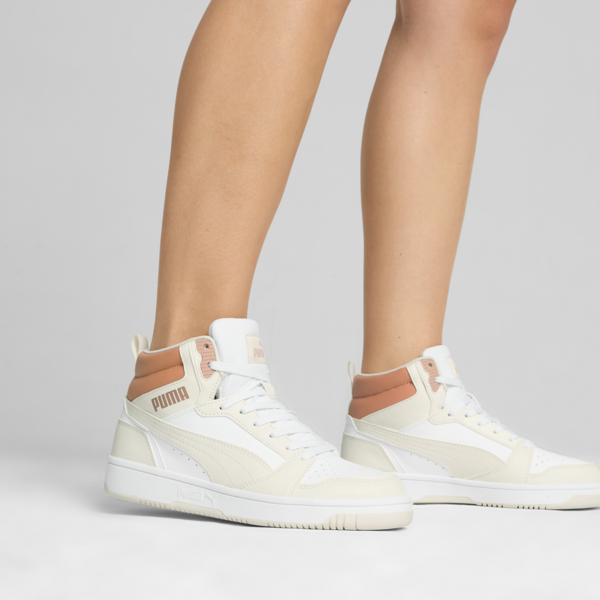 Rebound Sneakers, PUMA White-Frosted Ivory-Deeva Peach, large-ZAF