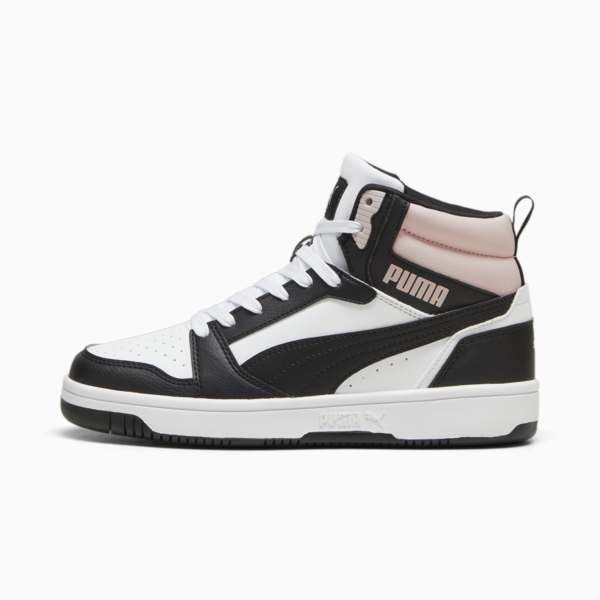 Rebound Sneakers, PUMA White-PUMA Black-Mauve Mist, large-ZAF