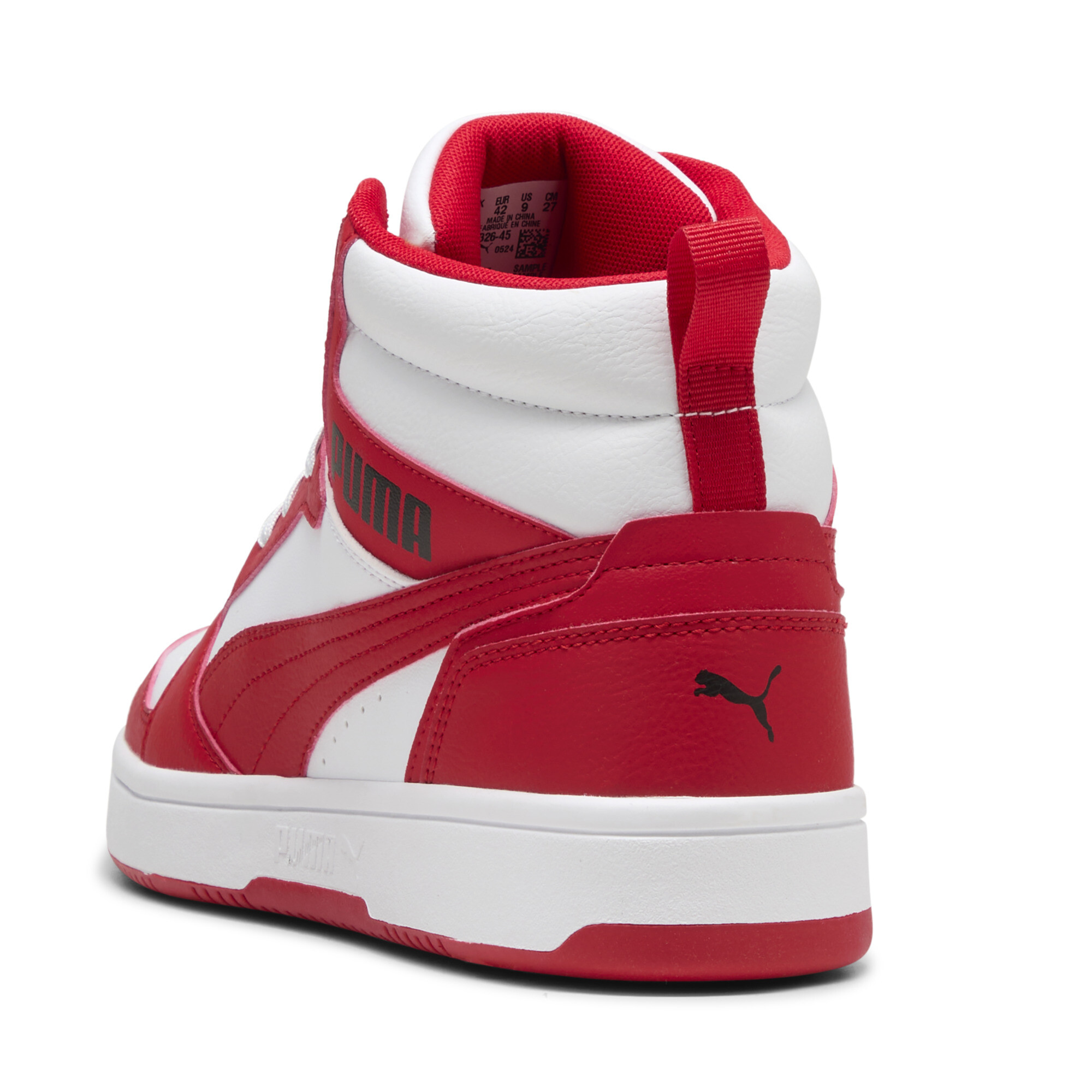 PUMA Rebound sneakers, Zwart/Rood/Wit, Maat 41 thumbnail 5