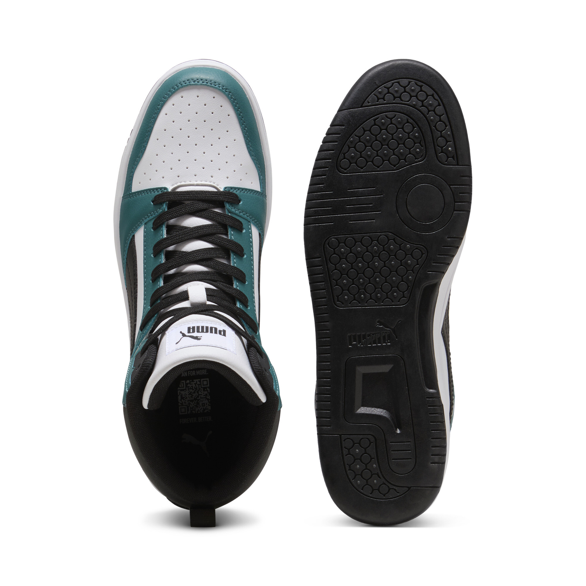 PUMA Rebound sneakers, Zwart/Wit, Maat 44,5 thumbnail 4