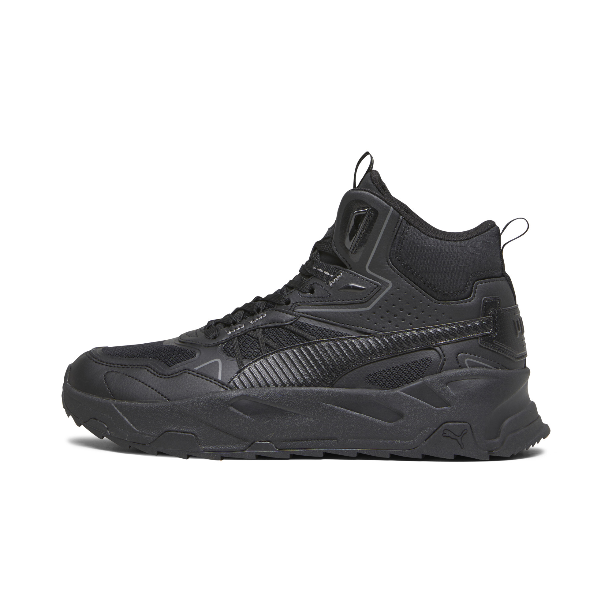 Puma Trinity Mid Hybrid Sneakers Herren Schuhe | Black/Black/Cool Dark Gray | Größe: 44