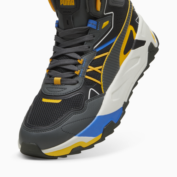 Trinity Mid Hybrid Men's Sneakers, PUMA Black-Shadow Gray-Tangerine-Hyperlink Blue, large-ZAF