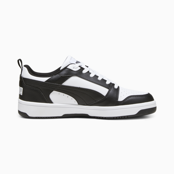 Rebound V6 Low Sneakers, PUMA White-PUMA Black-PUMA White, large-ZAF