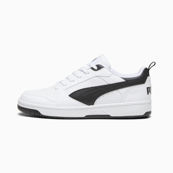 Rebound V6 Low Sneakers, PUMA White-PUMA Black-PUMA Black, large-ZAF