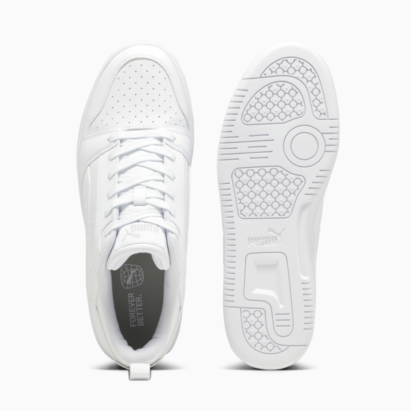 Tenis Rebound V6 Gamuza, PUMA White-Cool Light Gray, large-MEX