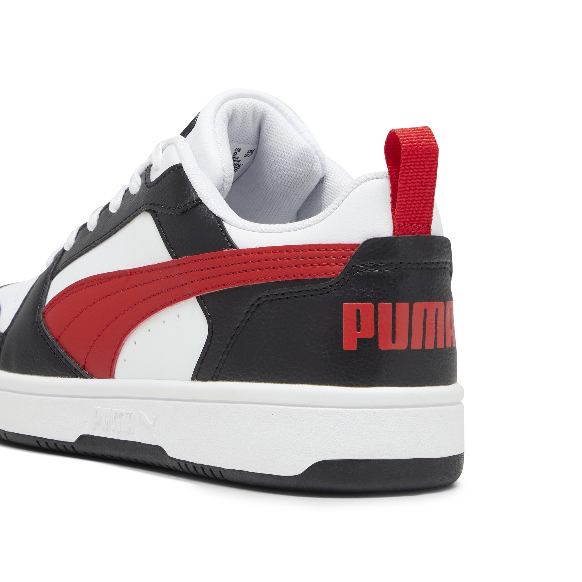 PUMA Rebound V6 Low sneakers, Zwart/Rood/Wit, Maat 46 thumbnail 5