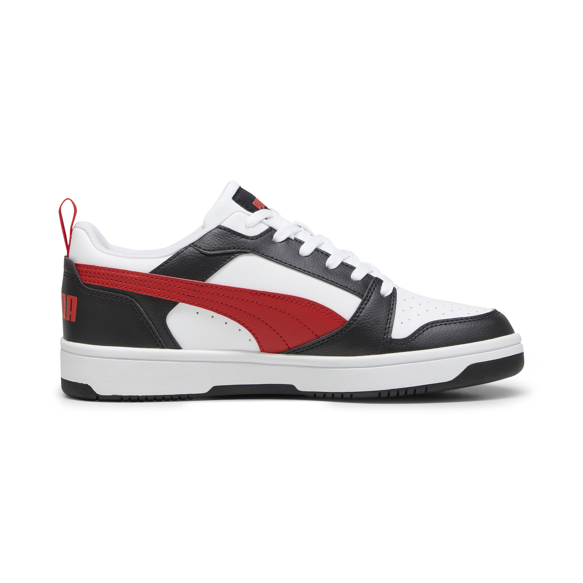 PUMA Rebound V6 Low sneakers, Zwart/Rood/Wit, Maat 46 thumbnail 3
