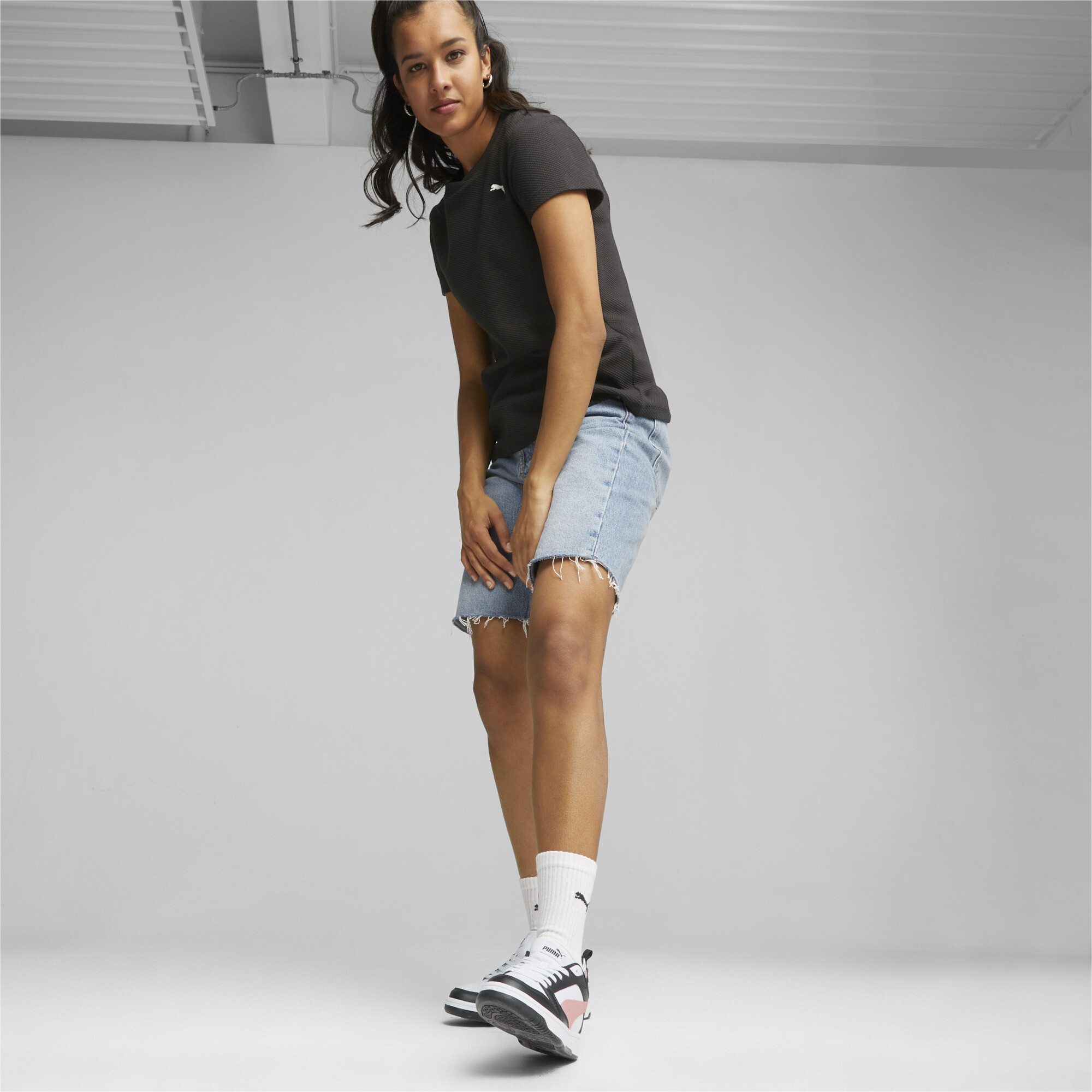 PUMA Rebound V6 Low sneakers, Roze/Zwart/Wit, Maat 47 thumbnail 7