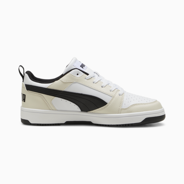 Rebound V6 Low Sneakers, PUMA White-PUMA Black-Alpine Snow, large-ZAF