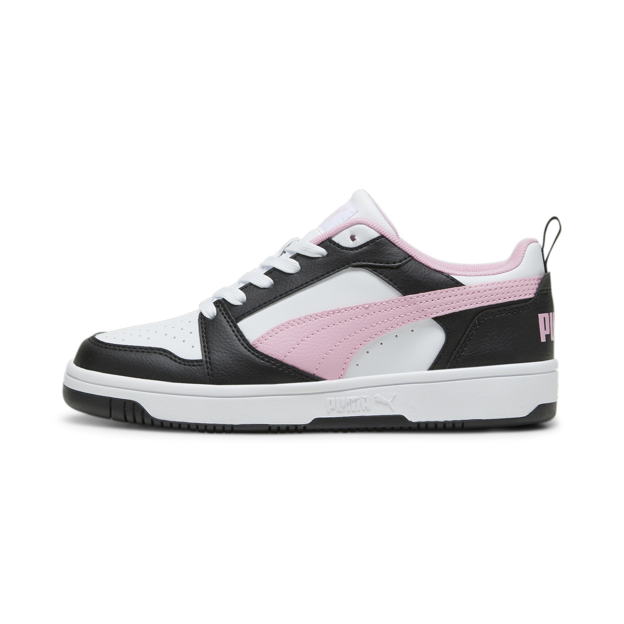 Puma Rebound V6 Low Sneakers Schuhe | Black/Pink Lilac/White | Größe: 45