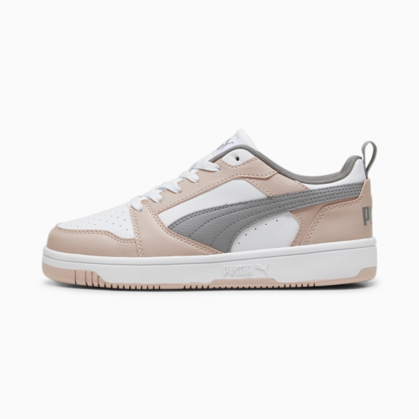 Rebound V6 Low Sneakers, Rose Quartz-PUMA White-Stormy Slate, large-ZAF