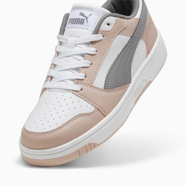 Rebound V6 Low Sneakers, Rose Quartz-PUMA White-Stormy Slate, large-ZAF