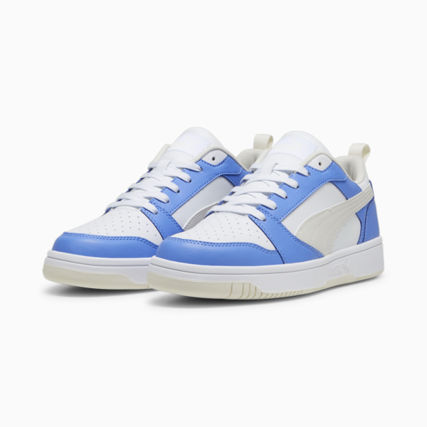 Rebound V6 Low Sneakers, Blue Skies-Vapor Gray-PUMA White, large-ZAF