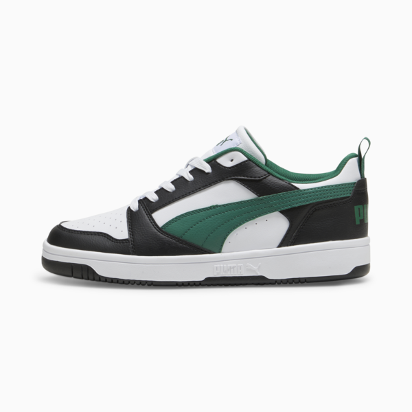 Rebound V6 Low Sneakers, PUMA Black-PUMA White-Vine, large-ZAF