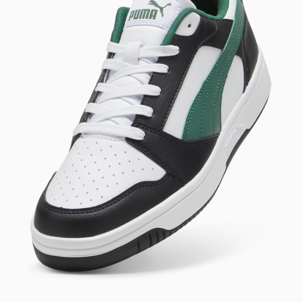 Rebound V6 Low Sneakers, PUMA Black-PUMA White-Vine, large-ZAF