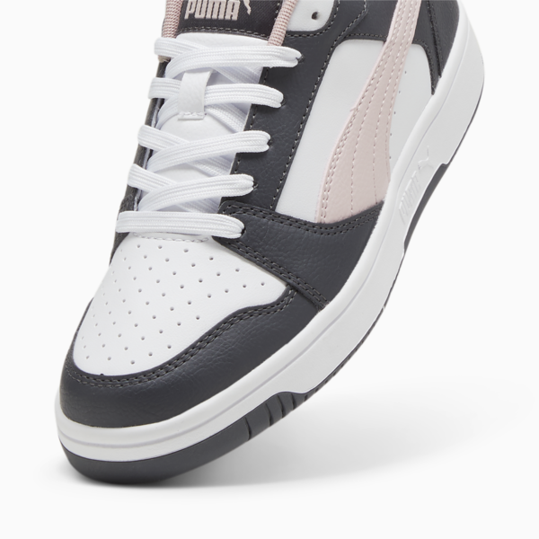 Rebound V6 Low Sneakers, Strong Gray-Mauve Mist-PUMA White, large-ZAF