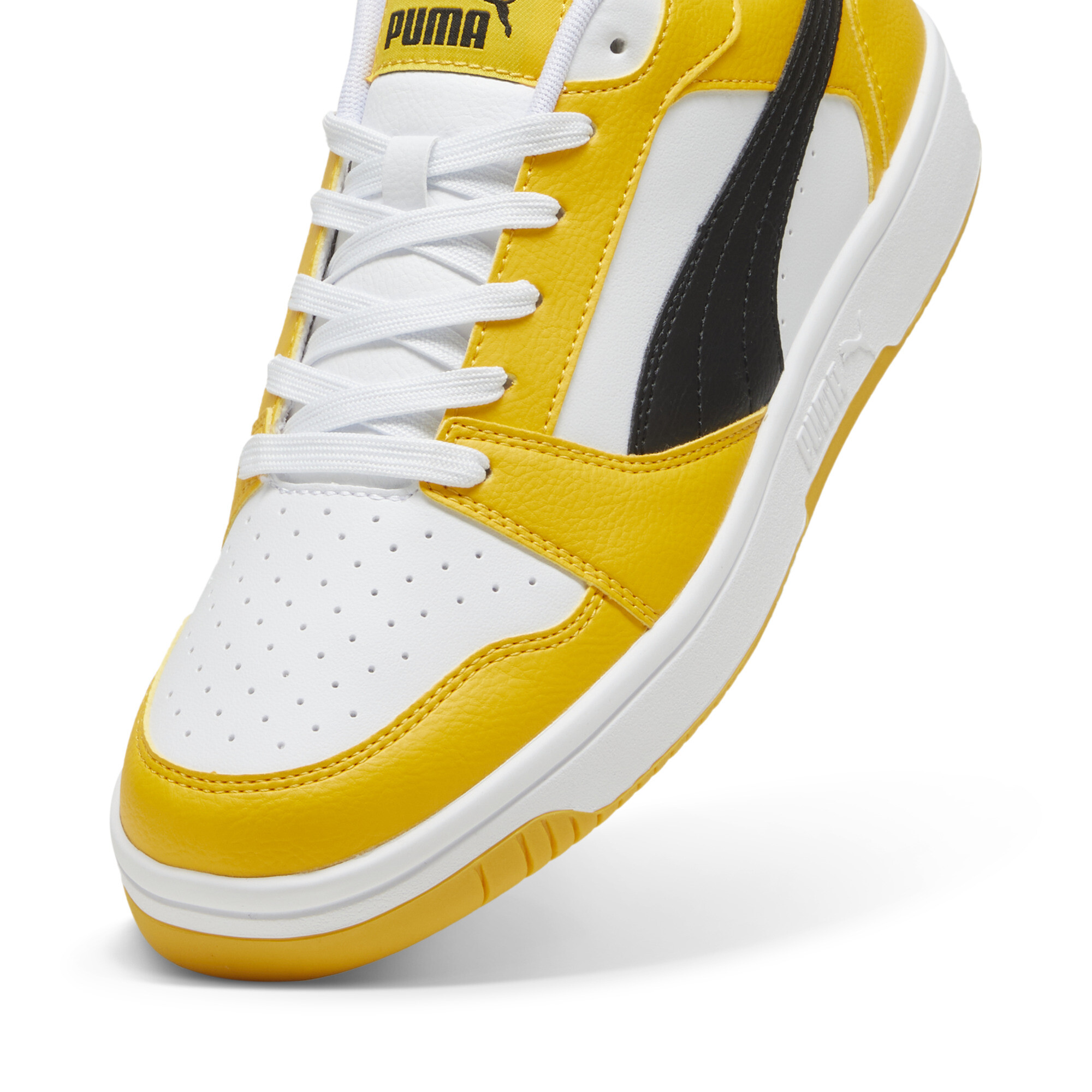 Puma Rebound V6 Low Sneakers, Yellow, Size 44.5, Shoes