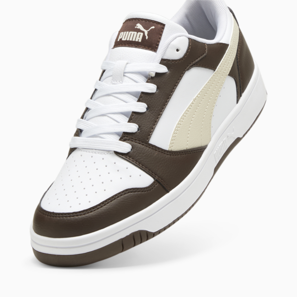 Rebound V6 Low Sneakers, Espresso Brown-Alpine Snow-PUMA White, large-ZAF